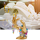 Soportes de exhibición de joyería de mano de maniquí de resina RDIS-WH0009-015-7