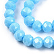 Chapelets de perles en verre électroplaqué X-EGLA-A034-P8mm-A06-2