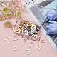 SUNNYCLUE 1 Box 120Pcs 6 Styles Valentine's Day Charms Hollow Heart Charms Hearts Shaped Charms Gold Love Charms Bulk Stainless Steel Romantic Charm for Jewelry Making Charms DIY Gifts Craft Supplies STAS-SC0003-97-7
