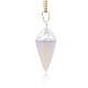 Cone Pendulum Opalite Pendants G-N0057-11-3