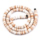 Handmade Polymer Clay Beads Strands CLAY-R089-6mm-095-2