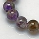 Natural Amethyst Round Bead Strands G-L170-10mm-03-3