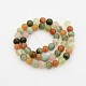 De piedras preciosas naturales mixtos hebras de perlas redonda G-P070-25-8mm-2