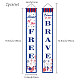 Прямоугольник дверь настенный полиэстер знак для фестиваля HJEW-WH0036-02H-2