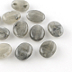 Овальной имитация драгоценных камней акриловые бусины OACR-R047-07-1
