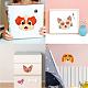 CREATCABIN 48 Sheets 8 Styles Make a Face Animal Stickers Make Your Own Dogs Cats Stickers Mix and Match Stickers Self Adhesive Decals for DIY Craft Birthday Party Favors Supplies Decorations DIY-WH0467-002-7