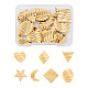28 pièces 7 style 304 pendentifs en acier inoxydable STAS-TA0004-75-1