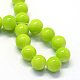 Baking Painted Glass Round Bead Strands DGLA-Q020-8mm-25-2