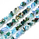 Electroplate Glass Beads Strands X-EGLA-N002-06C-1