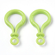 Opaque Solid Color Bulb Shaped Plastic Push Gate Snap Keychain Clasp Findings KY-T021-01F-2