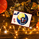 Globleland halloween vampiro timbri trasparenti per fai da te scrapbooking halloween pipistrello silicone trasparente sigilli per timbri trasparenti francobolli per carte produzione di album di foto giornale decorazione della casa DIY-WH0448-0029-5
