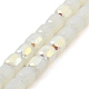 Fili di perle di vetro imitazione giada smerigliata GLAA-P058-08A-04-1
