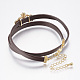 PU Leather Cord Choker Necklaces NJEW-H477-17G-3