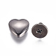 Remaches de tuerca con decoración de aleación en forma de corazón X-PALLOY-TAC0009-35B-3