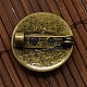 20 mm Kuppel Klarglasabdeckung & antike Bronze Messing Brosche Einstellung Sets DIY-X0076-NF-4