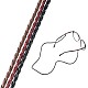Cordino per occhiali con cordino rotondo in corda intrecciata in cuoio AJEW-TA0016-03-3