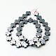 Non-Magnetic Synthetic Hematite Beads Strands G-G096-12x12x5mm-2