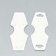 厚紙のネックレス＆ブレスレットディスプレイカード  ホワイト  9.5x3.7cm X-CDIS-R034-46-2