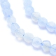 Chapelets de perles en agate avec dentelle bleue naturelle G-I279-E16-3