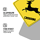 Globleland 2pcs 2 style panneau d'avertissement en aluminium DIY-GL0003-65-6