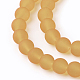 Chapelets de perles en verre transparent GLAA-S031-8mm-11-3