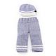 Costume de bonnet de bébé en crochet AJEW-R030-48-1