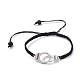 Adjustable Nylon Thread Braided Bead Bracelets BJEW-JB05041-02-1