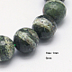 Brins de perles de jaspe en argent naturel G-G213-6mm-28-1