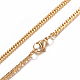 304 Stainless Steel Curb Chain Necklaces NJEW-P147-03G-3