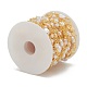 Handmade CCB Plastic Imitation Pearl Beaded Chains CHC-K011-26G-4
