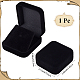 Квадратные бархатные коробки для хранения браслетов с черной внутренней частью CON-WH20010-03C-2