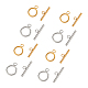 Unicraftale 304 Stainless Steel Ring Toggle Clasps STAS-UN0007-66-1