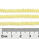 Cuisson des brins de perles de verre transparentes peintes DGLA-A034-J2mm-B07-5