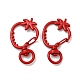 Spray Painted Alloy Swivel Lobster Claw Clasps FIND-A027-03-2