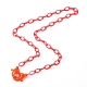 Персонализированные ожерелья-цепочки из абс-пластика NJEW-JN03476-2