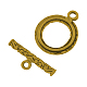 Tibetan Style Alloy Ring Toggle Clasps TIBE-2208-AG-LF-2