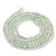 Electroplate Transparent Glass Beads Strands GLAA-H021-01B-FR07-4