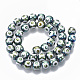 Chapelets de perles en verre électroplaqué EGLA-T012-02-8MM-2