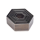 Pandahall 8 pièces seul trou creux poinçon ensemble en acier au carbone 8 tailles hexagone en cuir outil de coupe coupe matrice poinçon outil pour bricolage à la main en cuir artisanat DIY-WH0179-004-1