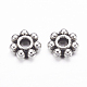 Alliage daisy séparateurs perles de style tibétain X-LF0991Y-AS-RS-2