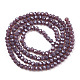Electroplate Glass Beads Strands EGLA-A034-P4mm-A01-3