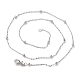 Brass Cable Chain Necklaces NJEW-I247-02P-3