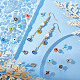 Arricraft 36 個 6 色のナザールボンジュウチャーム  ナザールボンジュウペンダントチャームカラフルなランプワークビーズペンダント diy ネックレスブレスレットジュエリーメイキング FIND-AR0002-02-5
