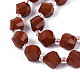 Натуральные красные яшмы бусы пряди G-T144-24A-04-3
