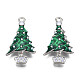 Alloy Christmas Tree Enamel Pendants For Christmas Day ENAM-R041-14-2