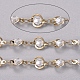 Chaînes de perles de verre faites à la main de 3.28 pied X-CHC-G008-01LG-1