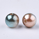Rainbow ABS Plastic Imitation Pearl Beads OACR-Q174-4mm-09-2