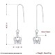 Trendy Brass Threader Earrings EJEW-BB21091-6