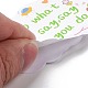 Juego de etiquetas adhesivas de papel con palabras en inglés de dibujos animados con tema inspirador de 50 Uds. DIY-G078-01-4