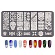 Lace Flower Stainless Steel Nail Art Stamping Plates MRMJ-L003-C02-1